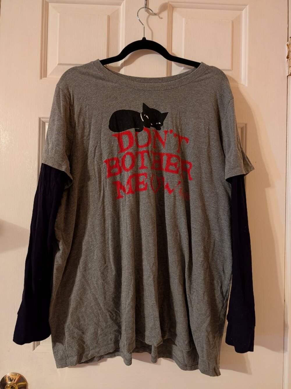 Torrid "Don't Bother Me Meow" Long Sleeve T-shirt Emily the Strange ~ 3/3X/22-24